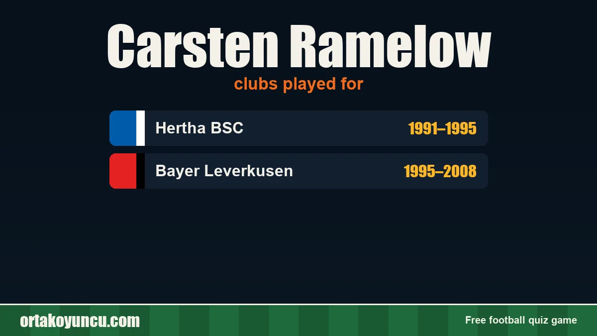 Carsten Ramelow: clubs and years