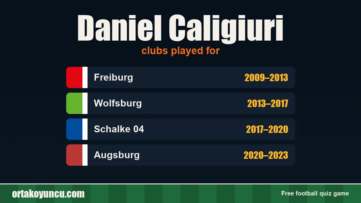 Daniel Caligiuri: clubs and years