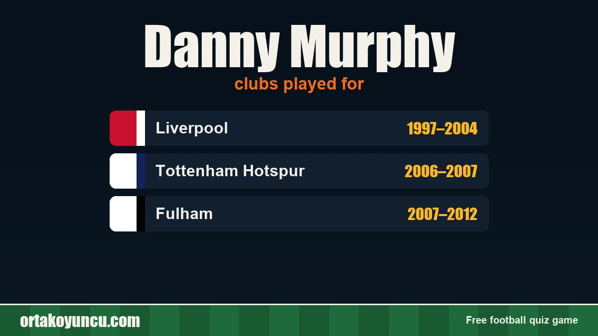 Danny Murphy: clubs and years