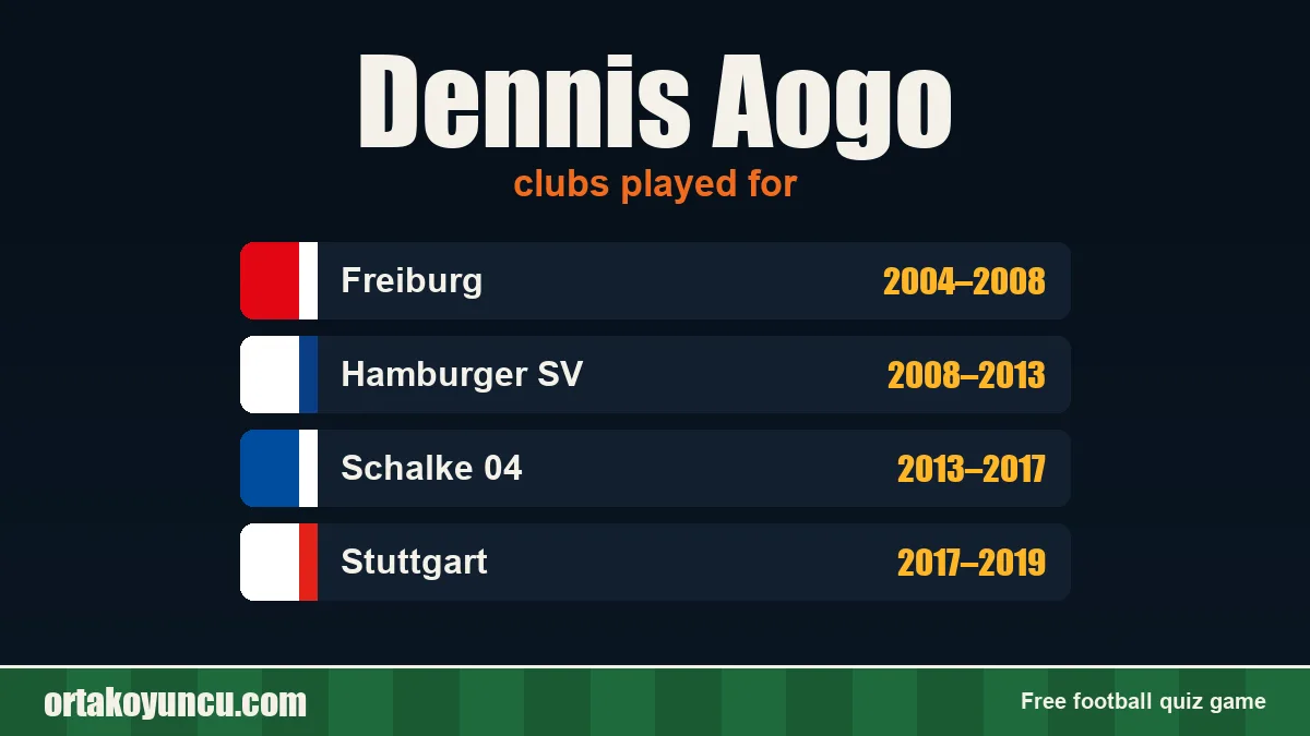 Dennis Aogo: clubs and years
