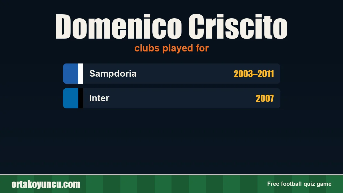Domenico Criscito: clubs and years
