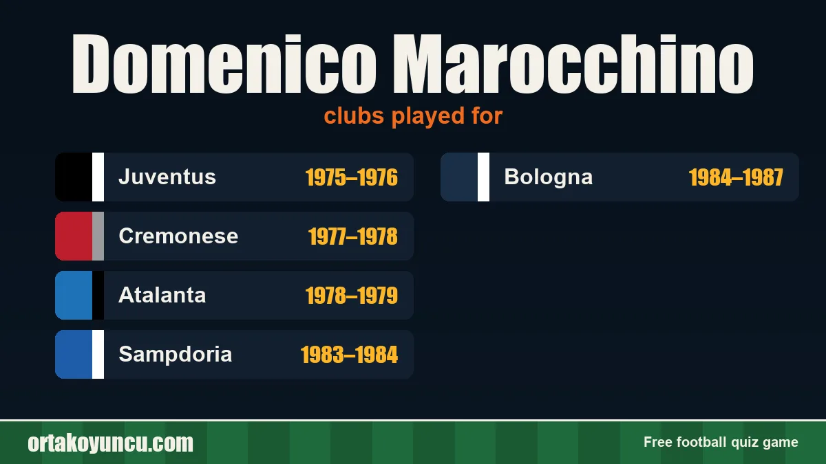 Domenico Marocchino: clubs and years