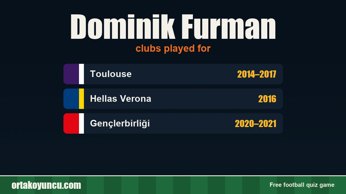 Dominik Furman: clubs and years