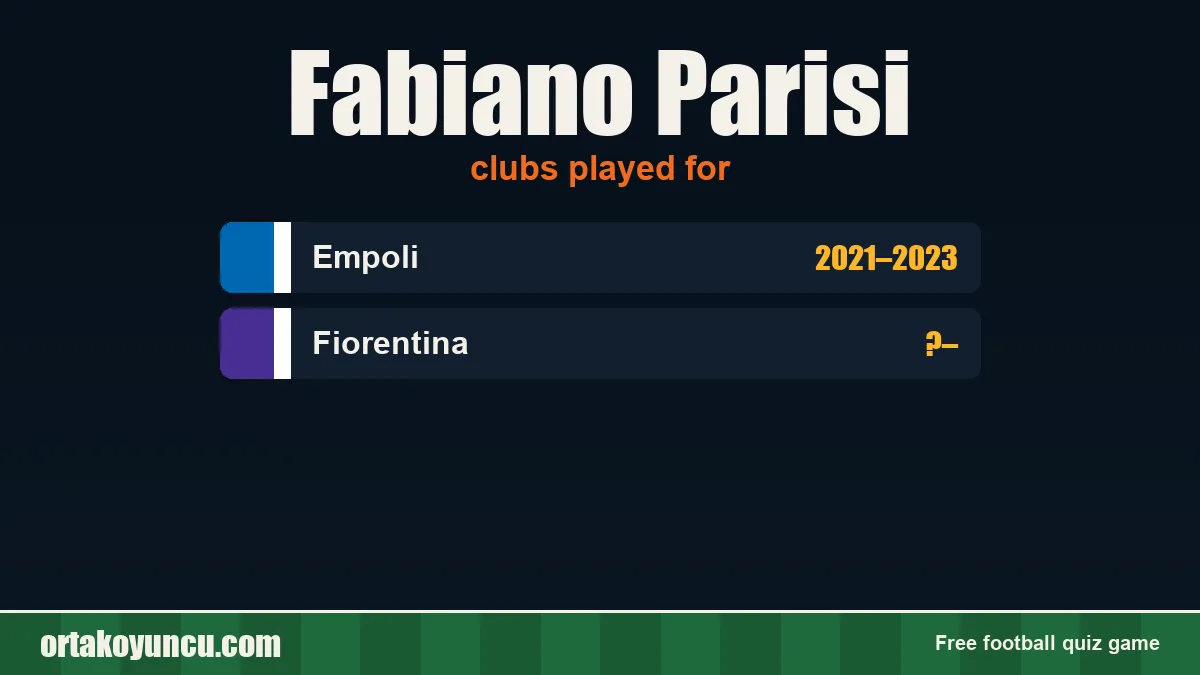 Fabiano Parisi: clubs and years