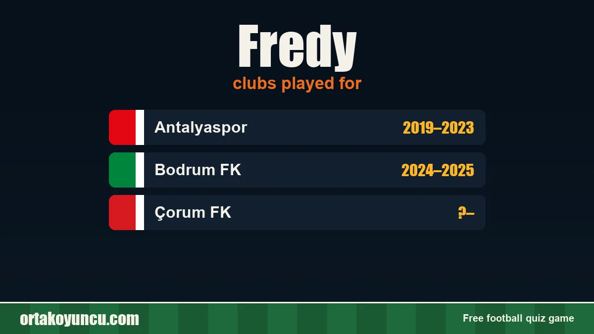 Fredy: clubs and years