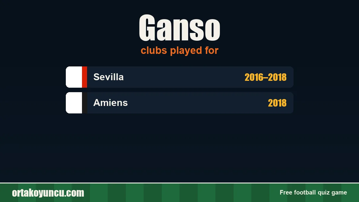 Ganso: clubs and years