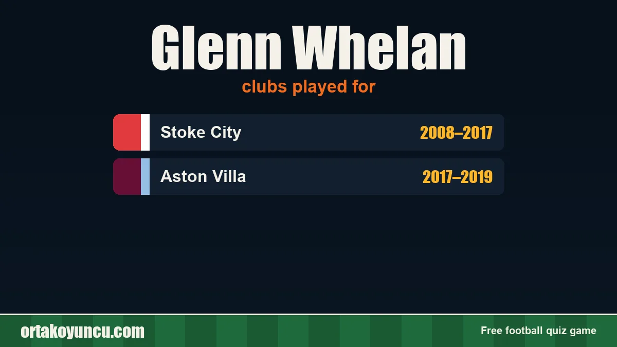 Glenn Whelan: clubs and years