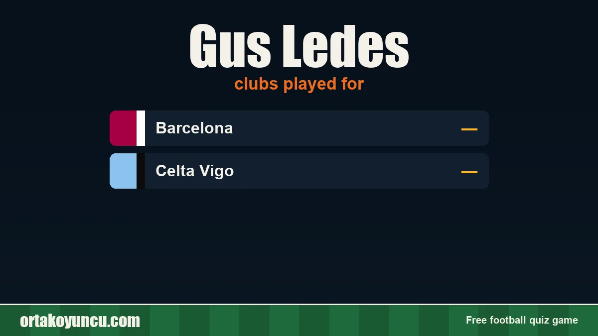 Gus Ledes: clubs and years