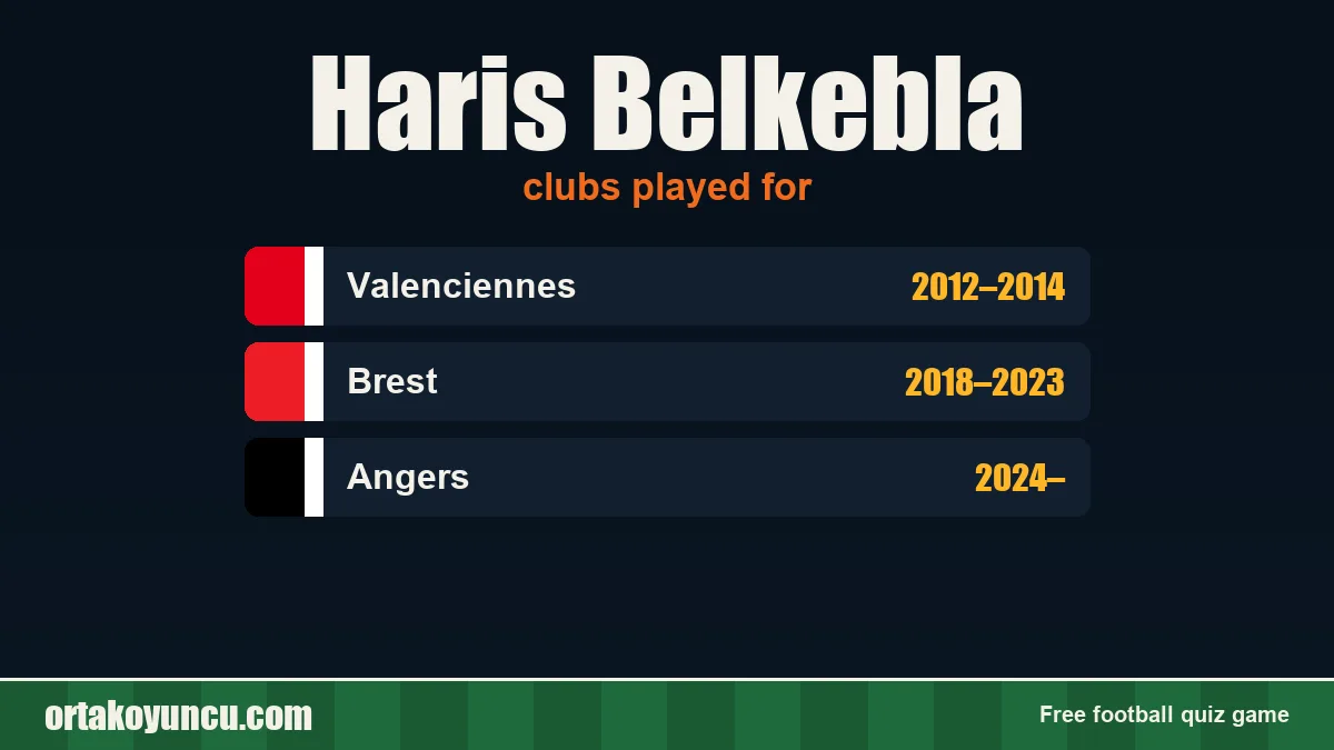 Haris Belkebla: clubs and years