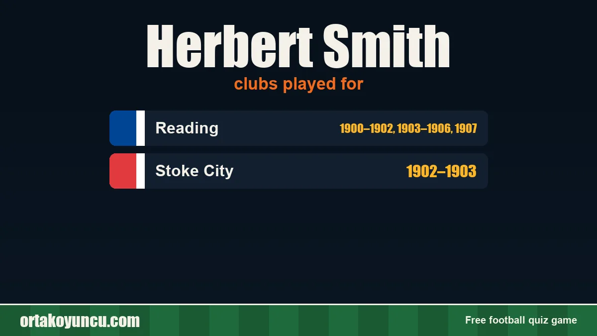Herbert Smith: clubs and years