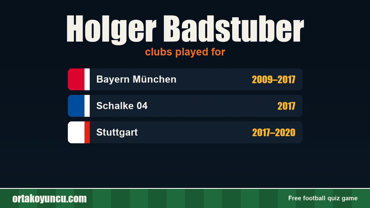 Holger Badstuber: clubs and years