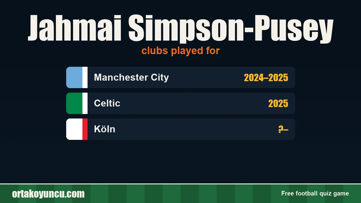 Jahmai Simpson-Pusey: clubs and years