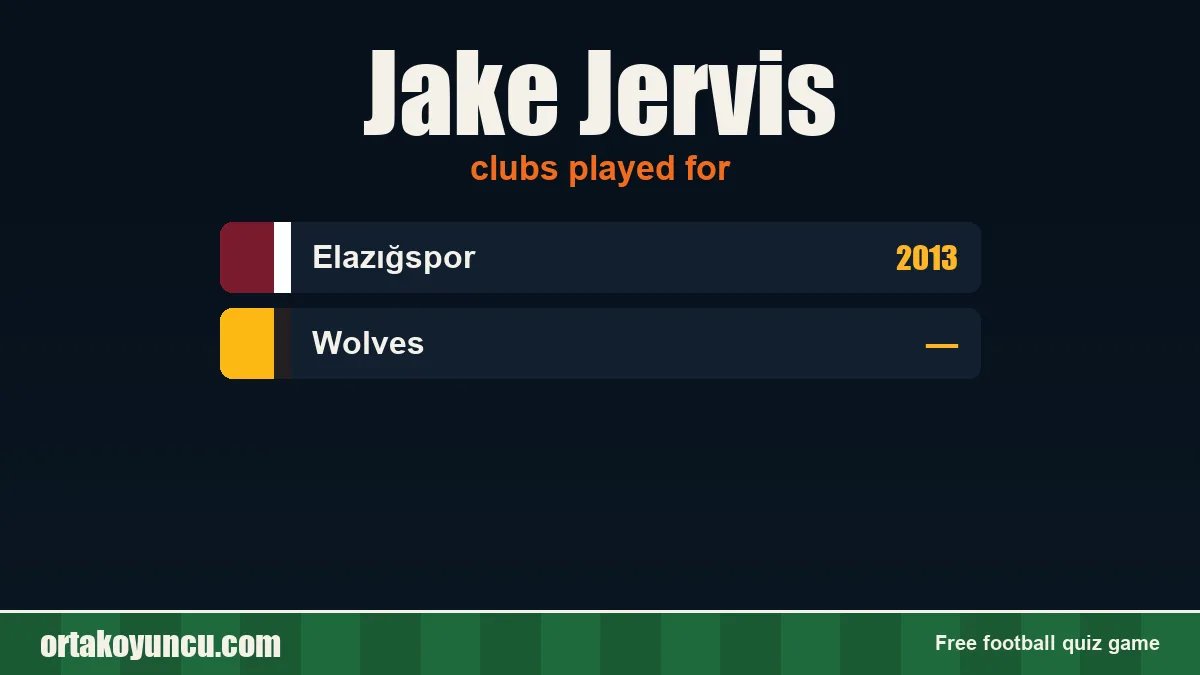 Jake Jervis: clubs and years