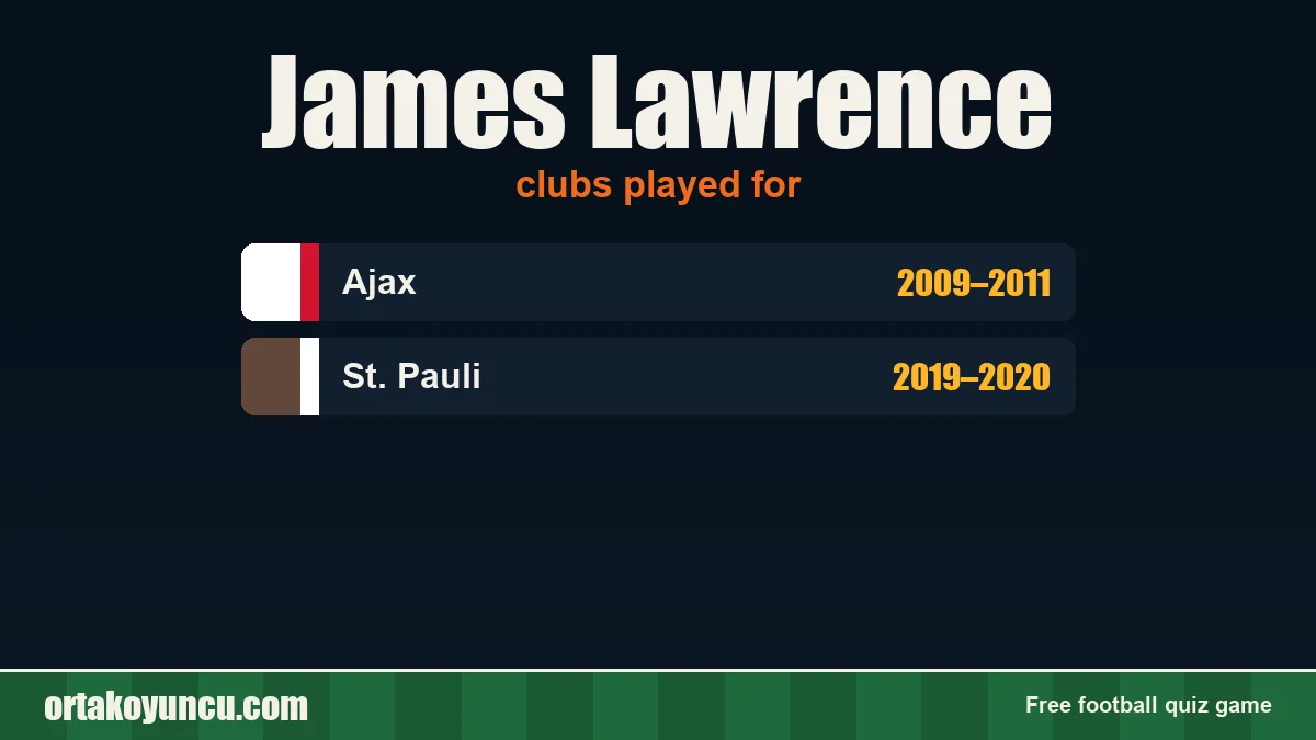 James Lawrence: clubs and years