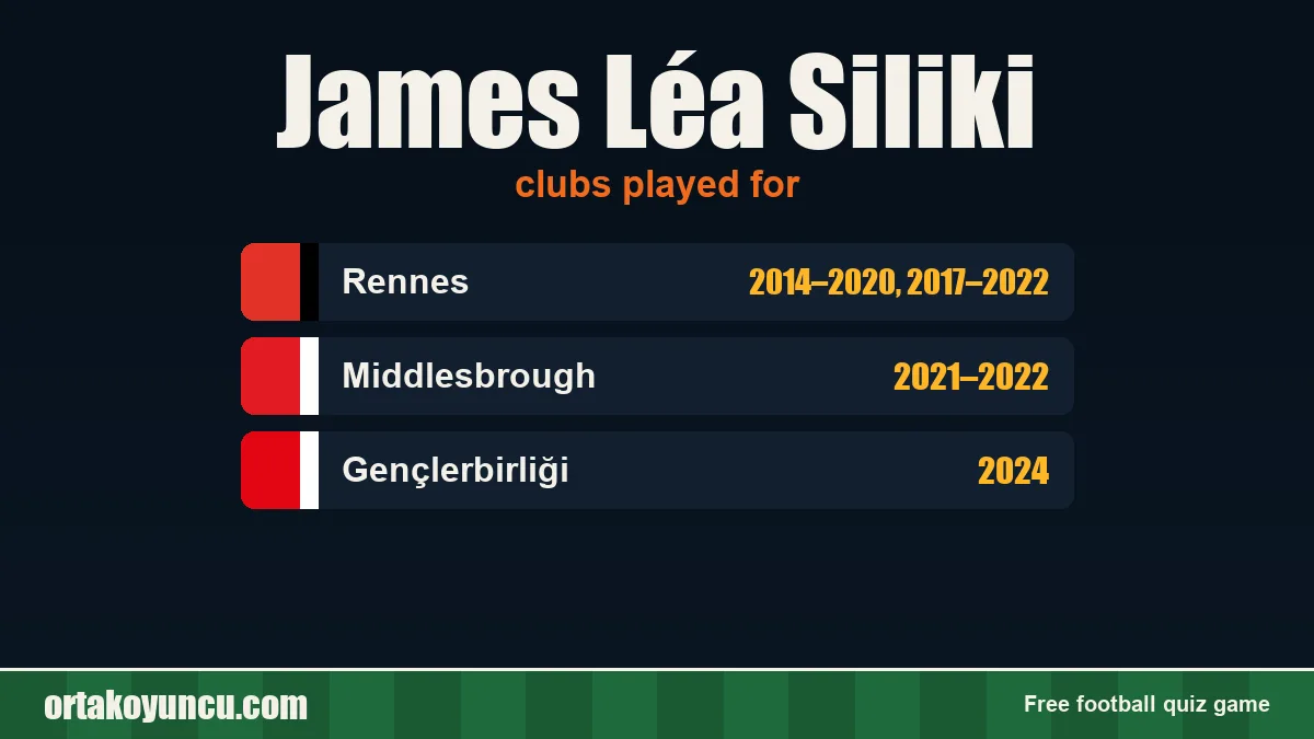 James Léa Siliki: clubs and years