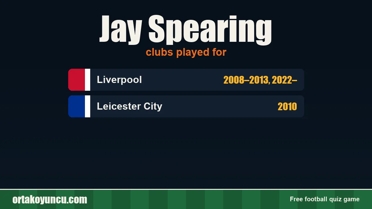 Jay Spearing: clubs and years