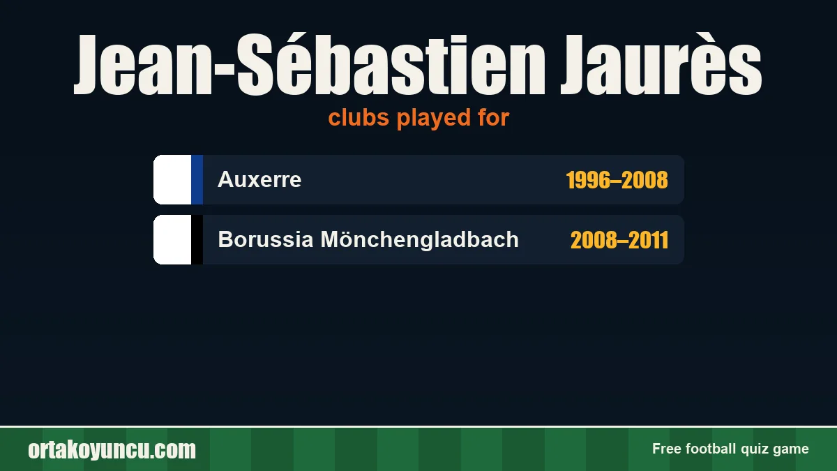 Jean-Sébastien Jaurès: clubs and years