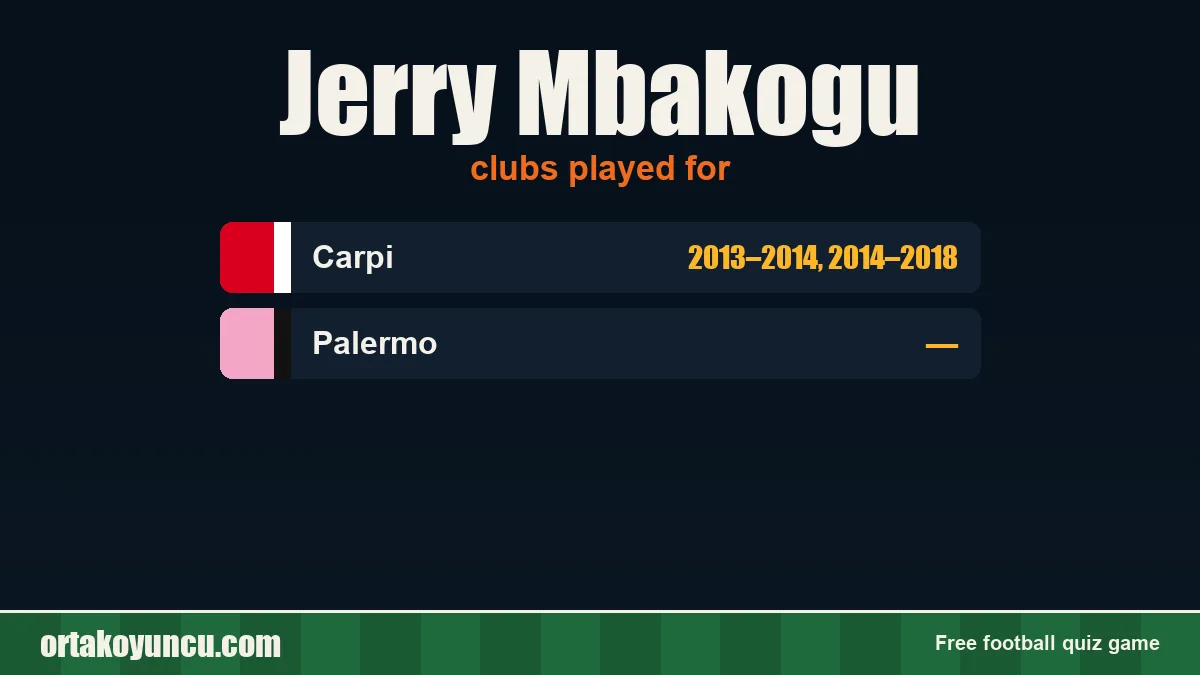 Jerry Mbakogu: clubs and years