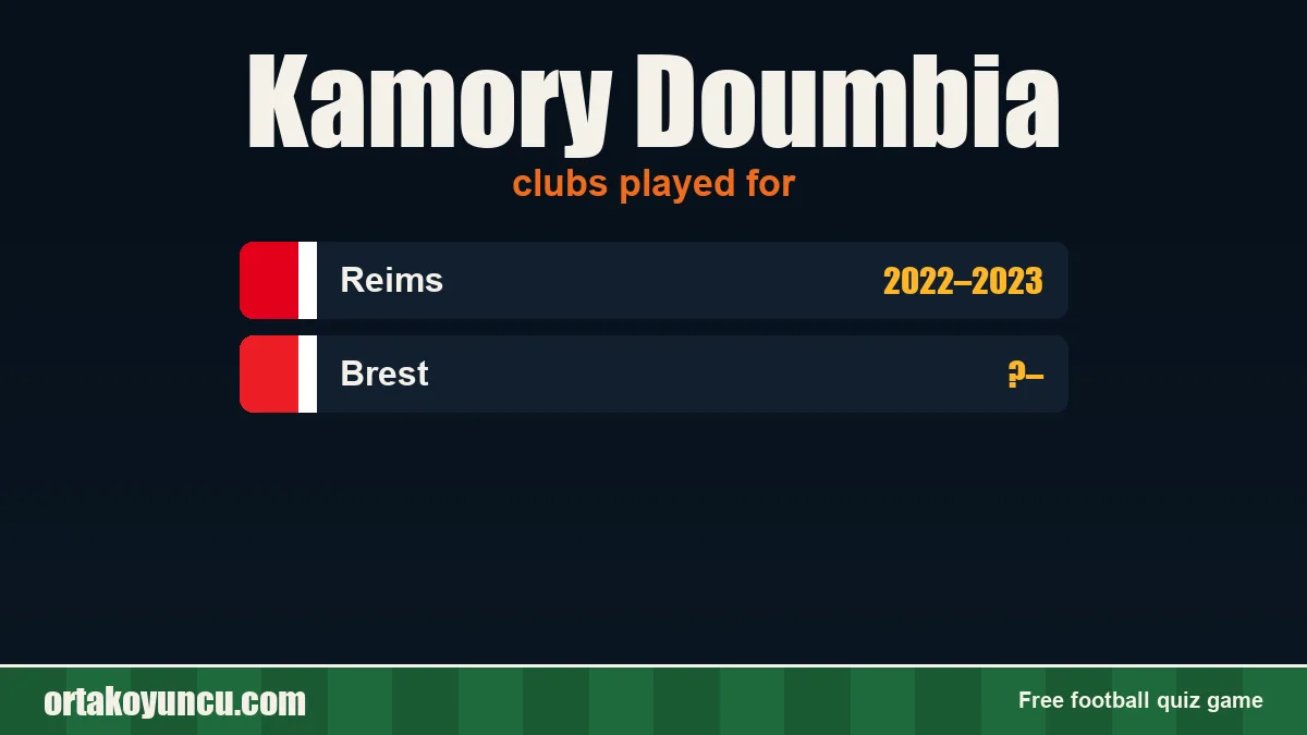 Kamory Doumbia: clubs and years
