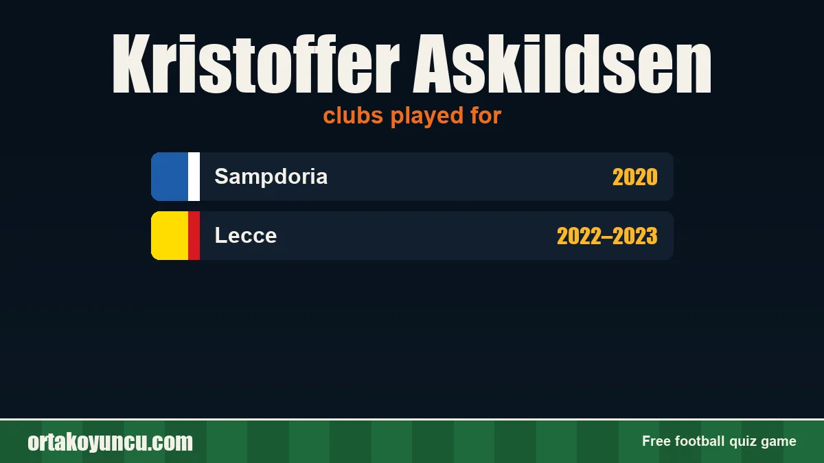 Kristoffer Askildsen: clubs and years