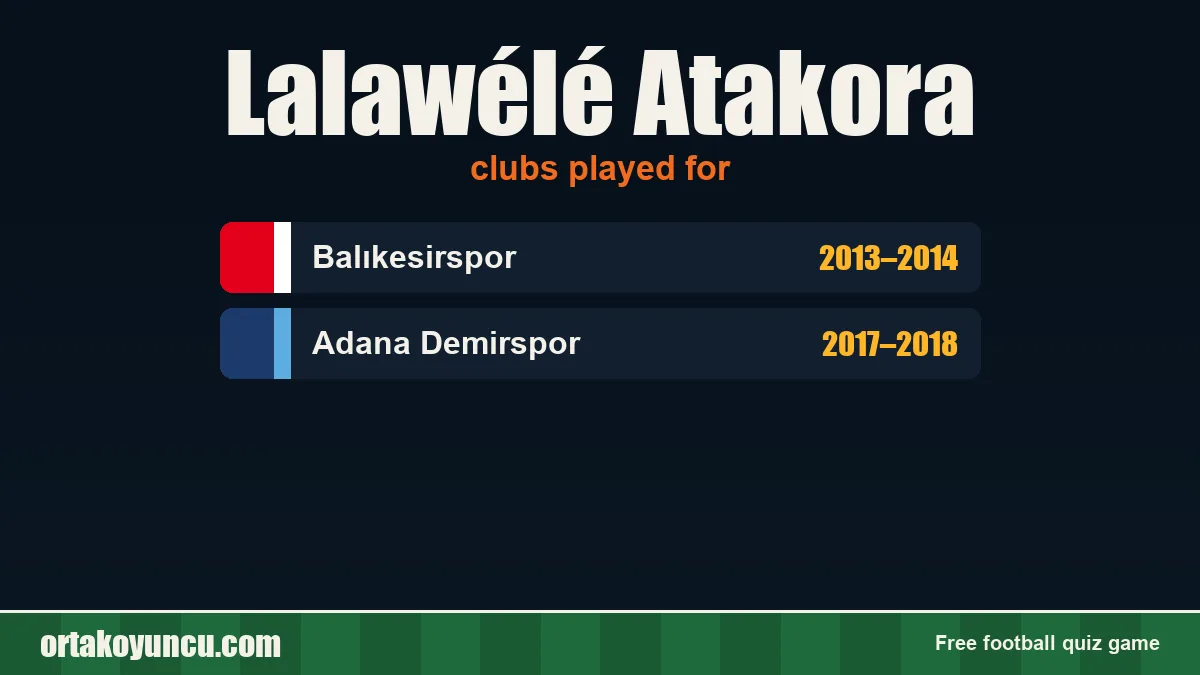 Lalawélé Atakora: clubs and years