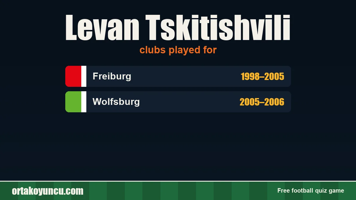 Levan Tskitishvili: clubs and years