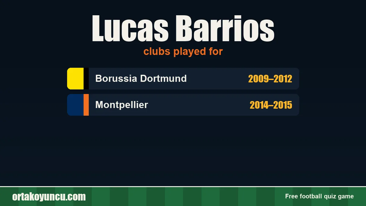 Lucas Barrios: clubs and years