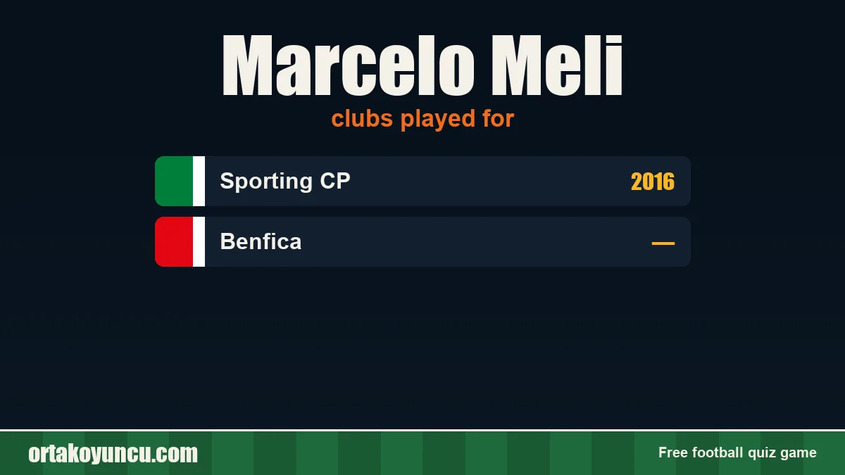 Marcelo Meli: clubs and years