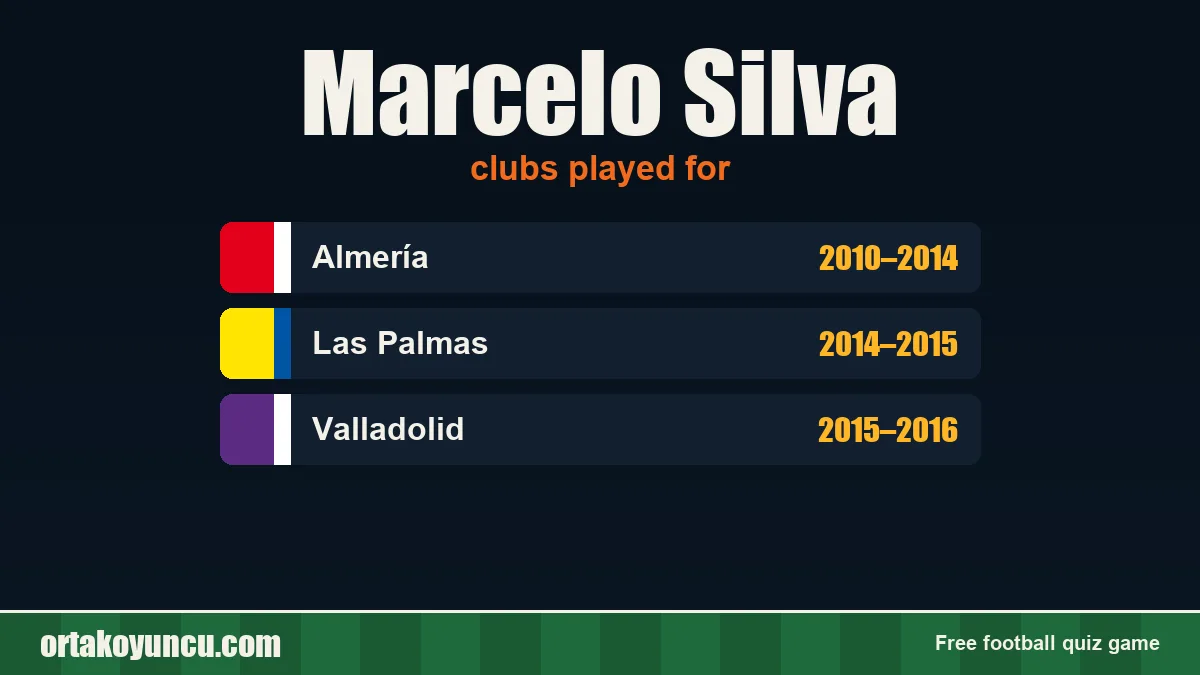 Marcelo Silva: clubs and years