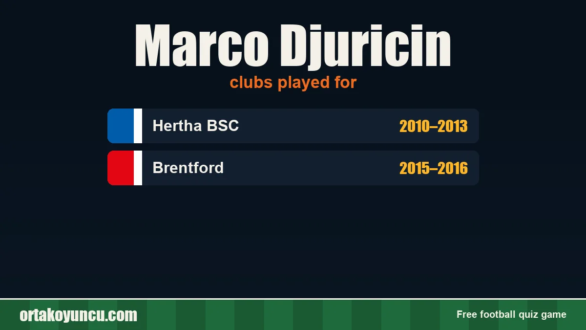 Marco Djuricin: clubs and years