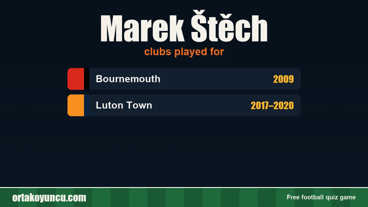 Marek Štěch: clubs and years