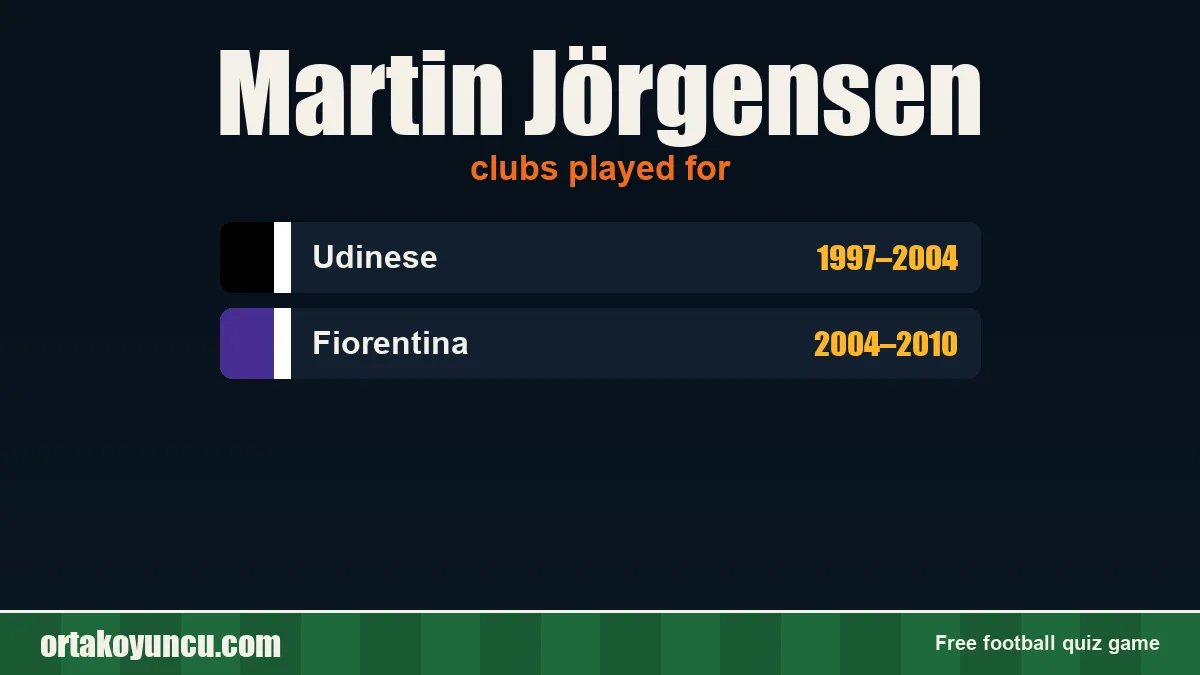 Martin Jörgensen: clubs and years