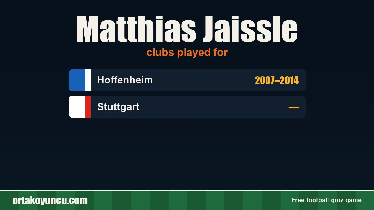 Matthias Jaissle: clubs and years