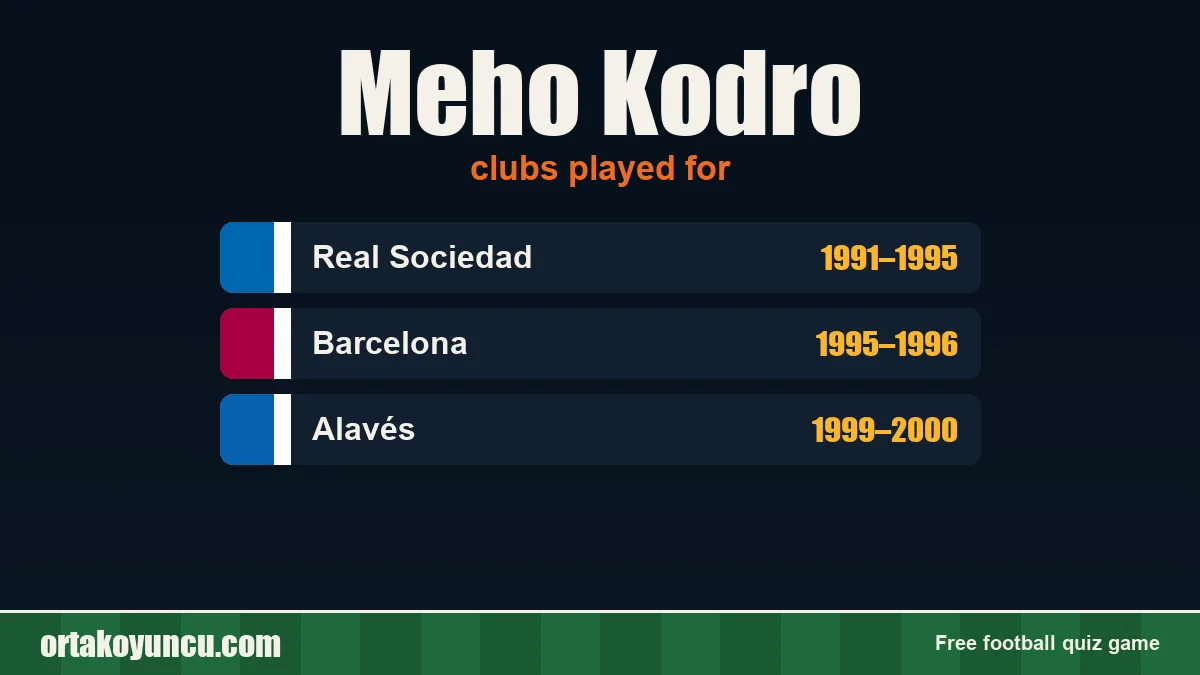 Meho Kodro: clubs and years