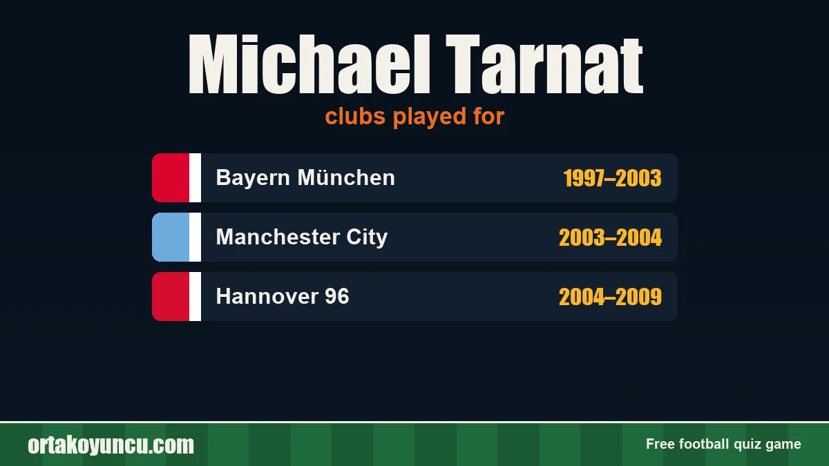 Michael Tarnat: clubs and years