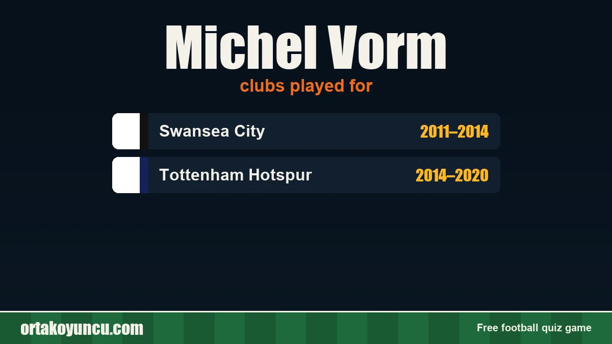 Michel Vorm: clubs and years