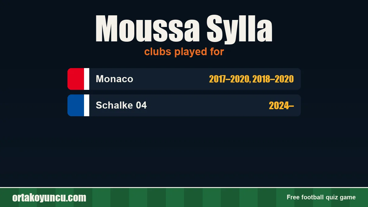 Moussa Sylla: clubs and years