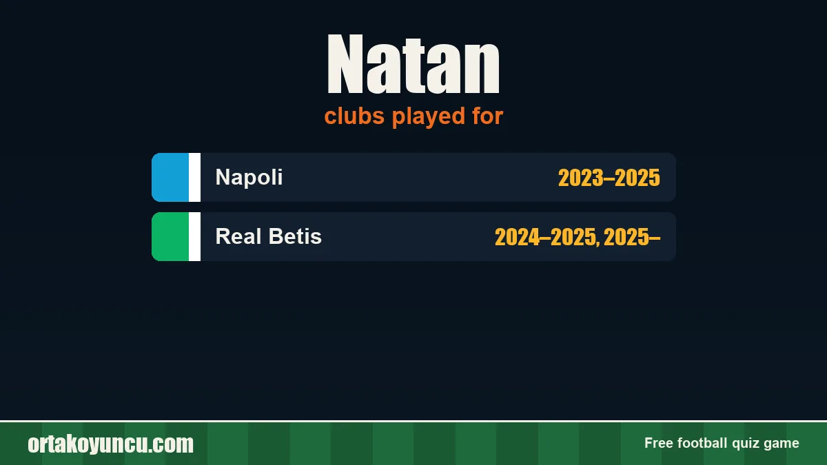Natan: clubs and years