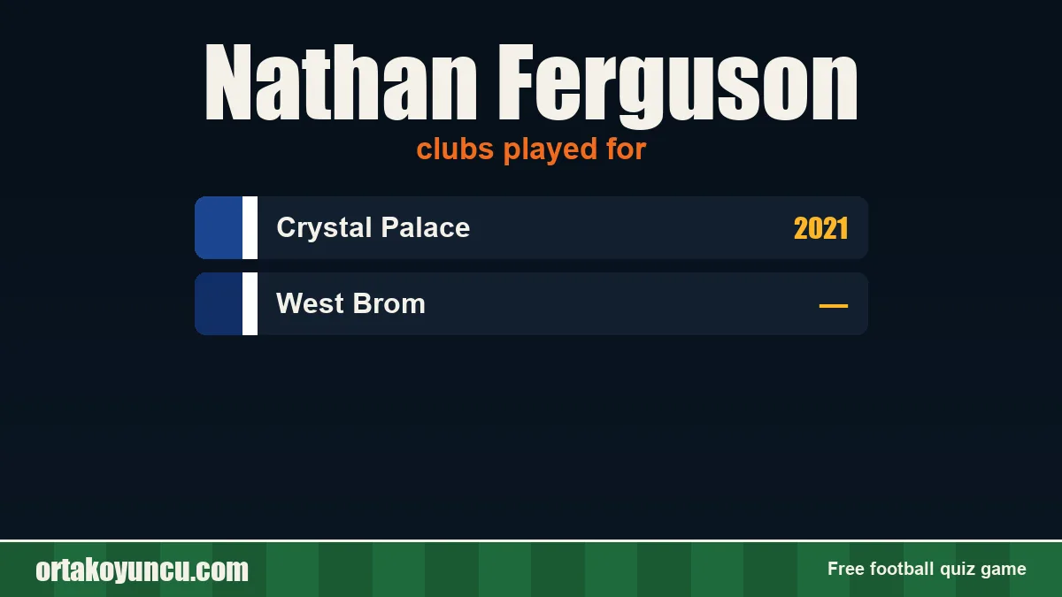 Nathan Ferguson: clubs and years
