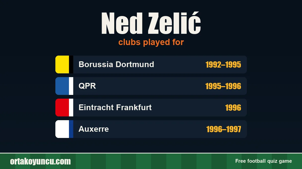 Ned Zelić: clubs and years