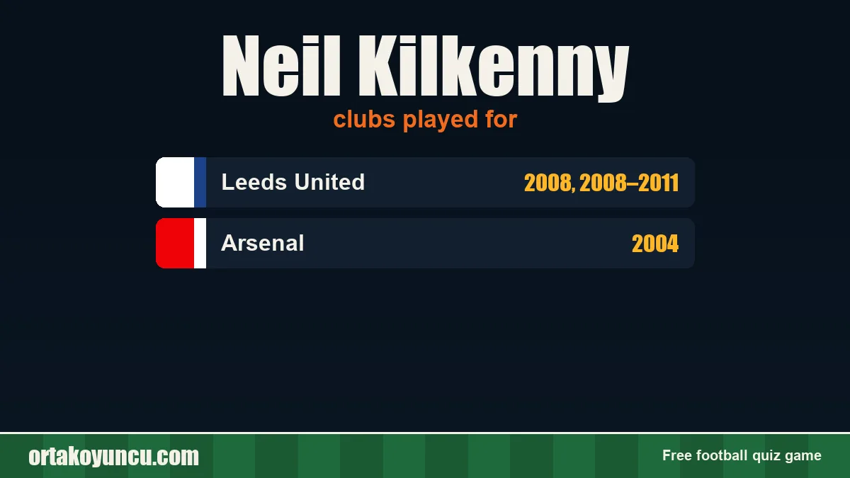Neil Kilkenny: clubs and years