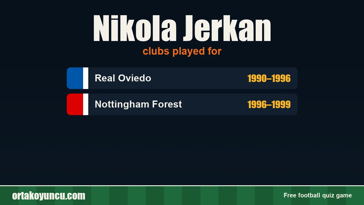 Nikola Jerkan: clubs and years