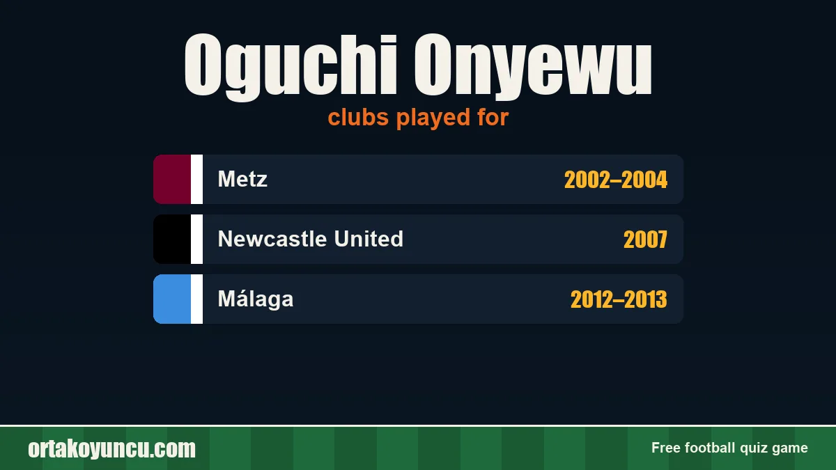 Oguchi Onyewu: clubs and years