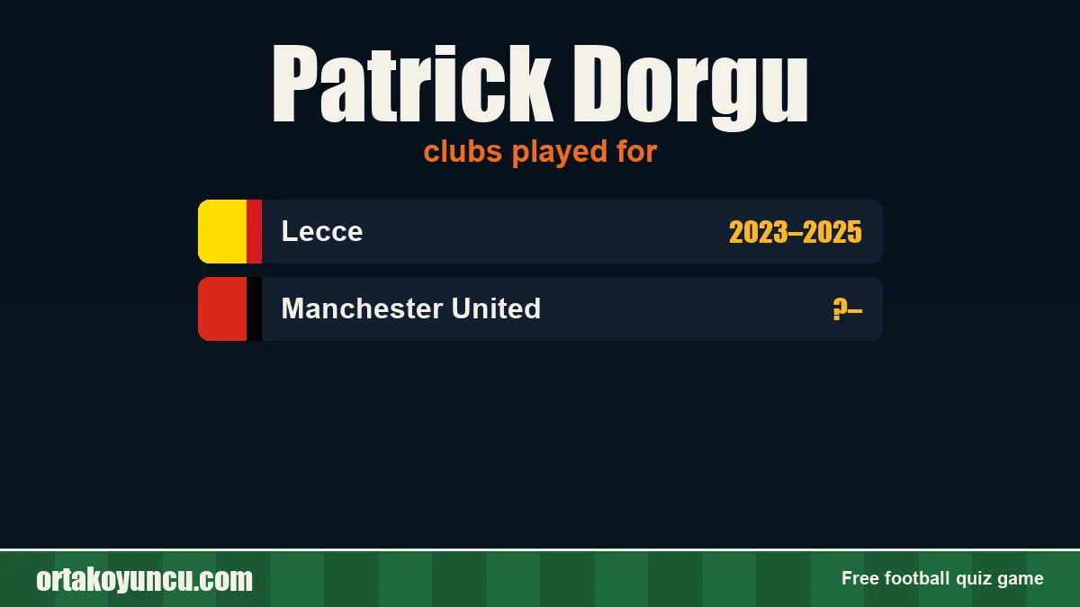 Patrick Dorgu: clubs and years