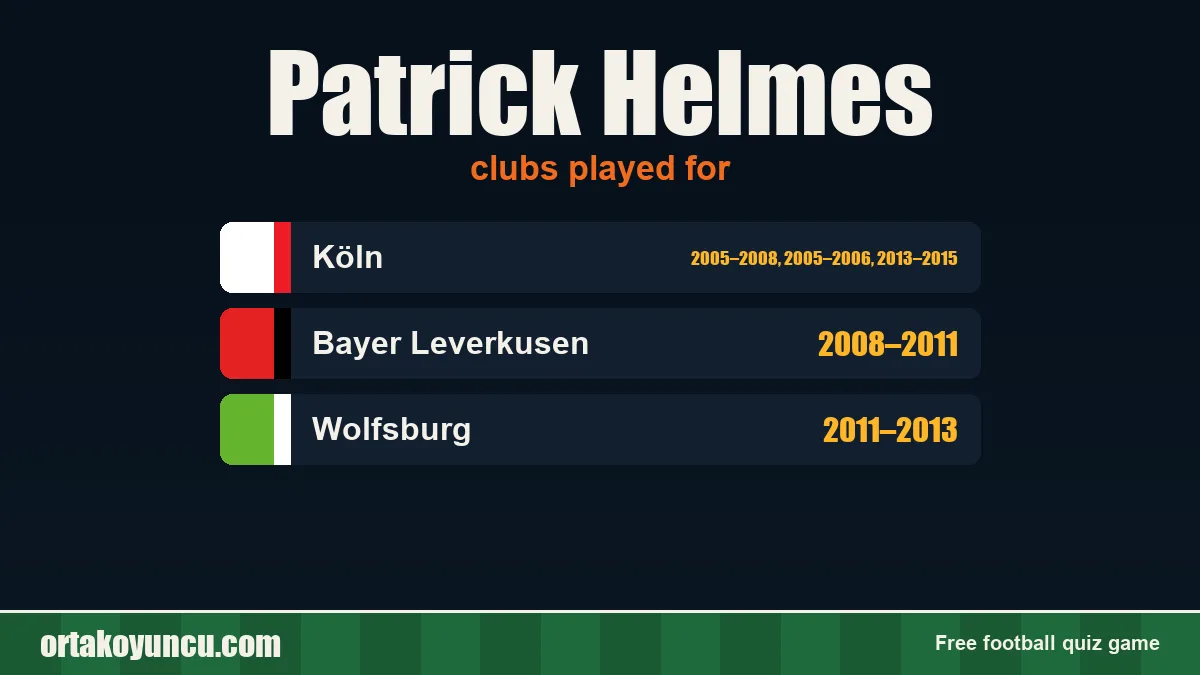 Patrick Helmes: clubs and years