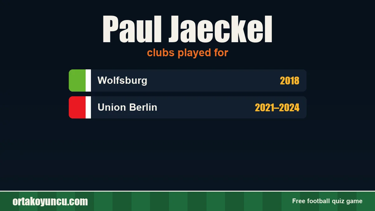 Paul Jaeckel: clubs and years