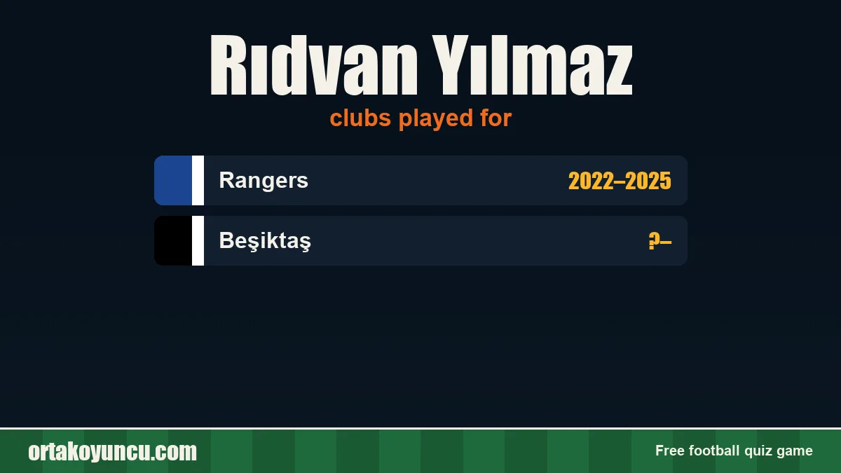 Rıdvan Yılmaz: clubs and years