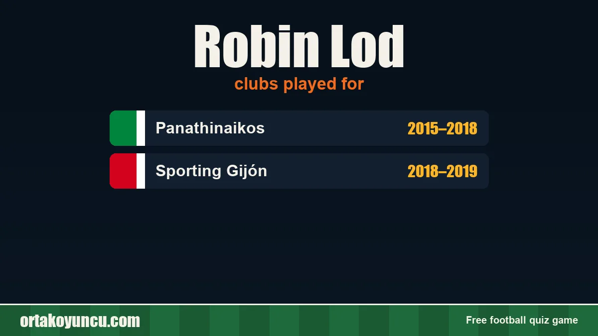 Robin Lod: clubs and years