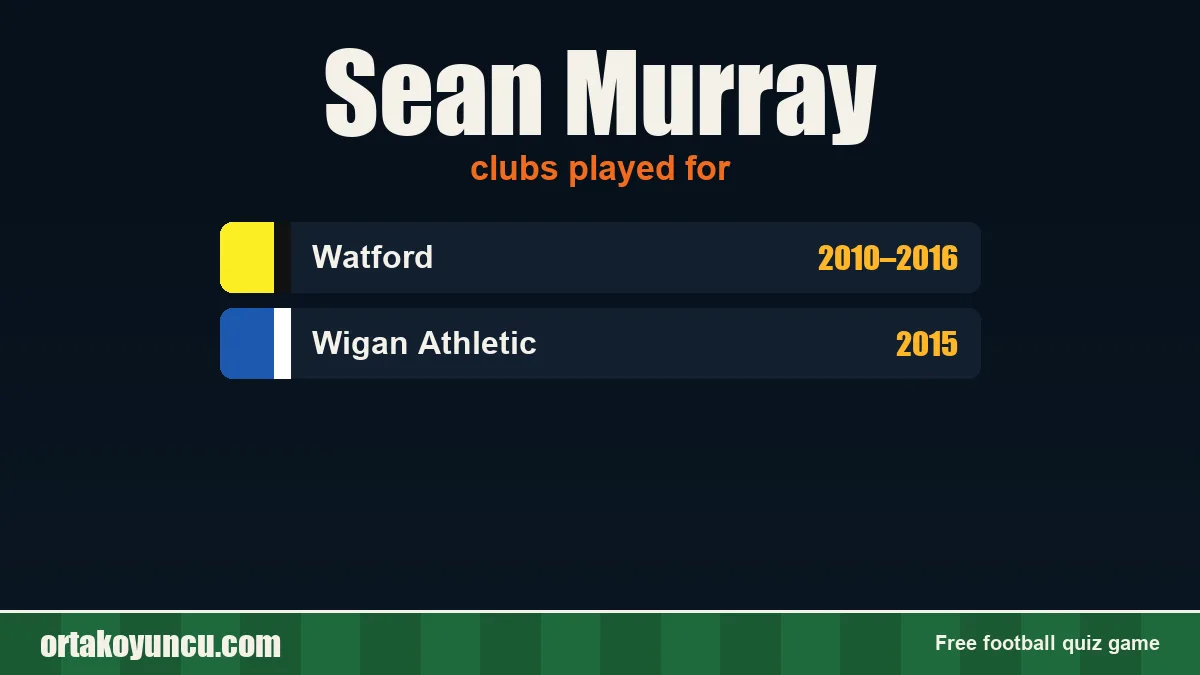 Sean Murray: clubs and years
