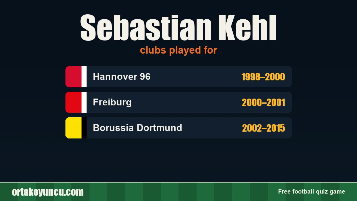 Sebastian Kehl: clubs and years